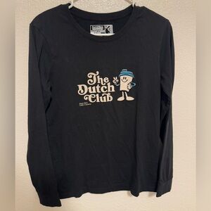 Woman’s Dutch Bros Embroidered long sleeve shirt.